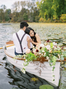 Deer Lake Row Boat Engagement